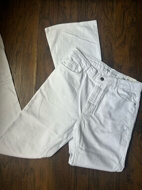 Zara White Flare Jeans